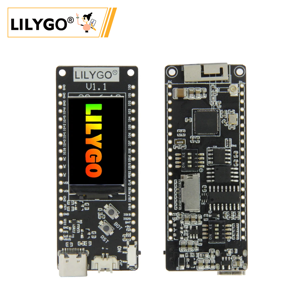 Esp32 S2 - LILYGO® TTGO T8 ESP32-S2 V1.1 ワイヤレスモジュール,1.14インチLCDディスプレイ,wifi開発ボード,タイプc,カードスロット