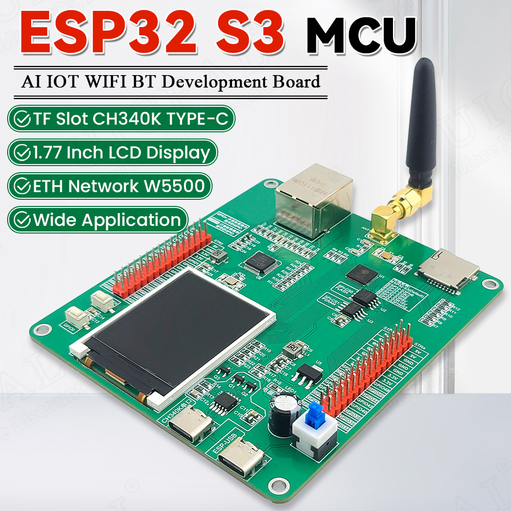 Esp32 Devkit - ESP32-S3 開発ボード 1.77 インチ LCD ディスプレイ付き