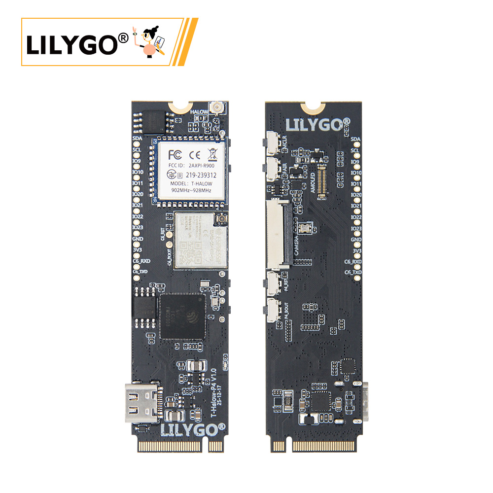 Esp32 P4 - LILYGO ® T-Halow-P4 ESP32-P4開発ボード、16MBフラッシュメモリ、8MB PSRAM、ESP32-C6 Wi-Fi