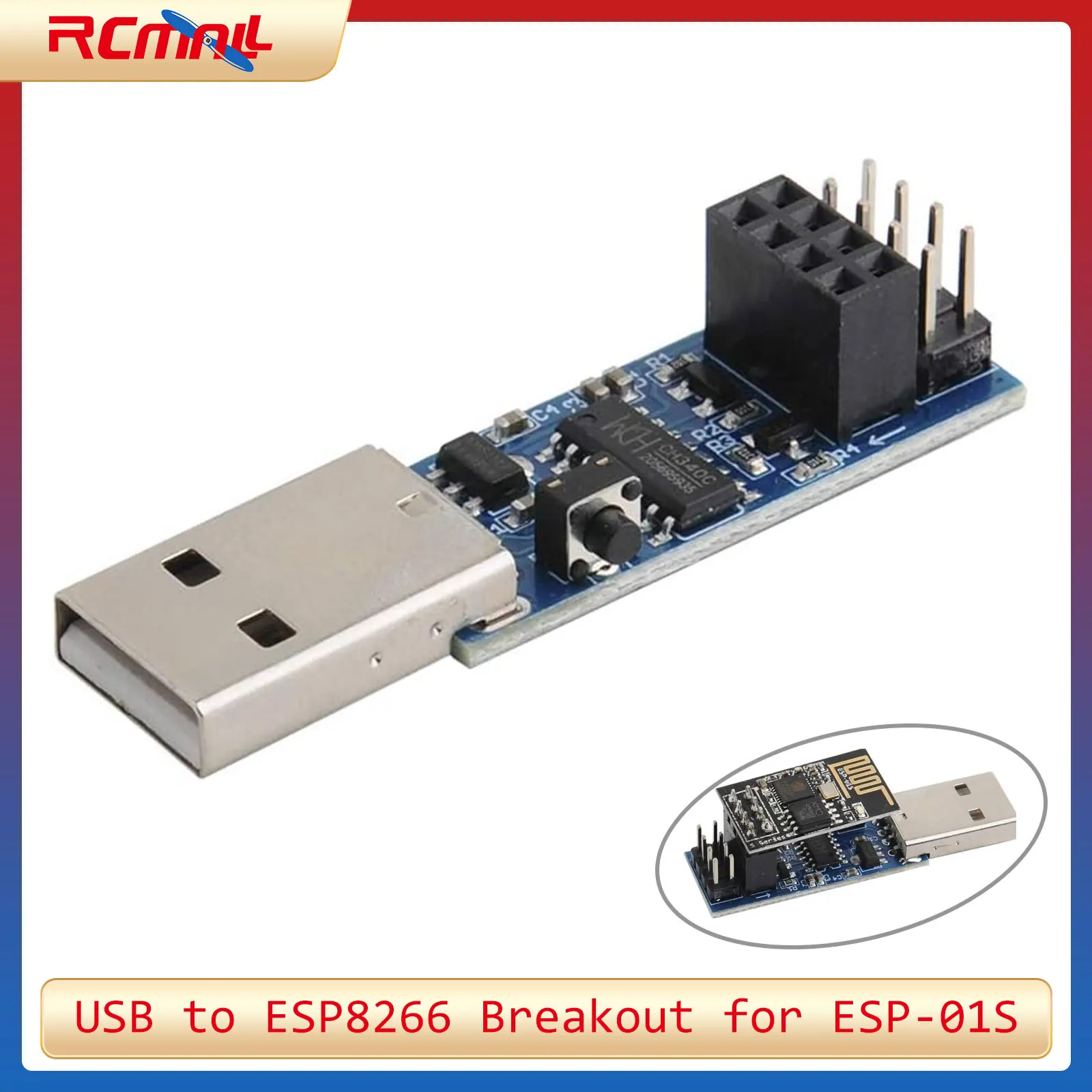 USB to ESP8266 ブレークアウト CH340C  - Esp8266 のレビューと価格