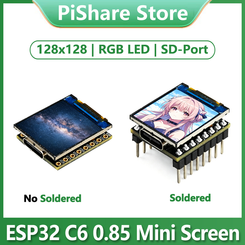 ESP32-C6 0.85 インチディスプレイ LCD 開発 - Esp32 C6 のレビューと価格