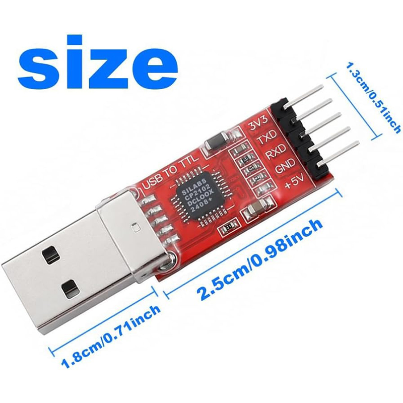 CP2102 USB-TTLシリアル変換アダプター – 3個 - Esp8266 のレビューと価格