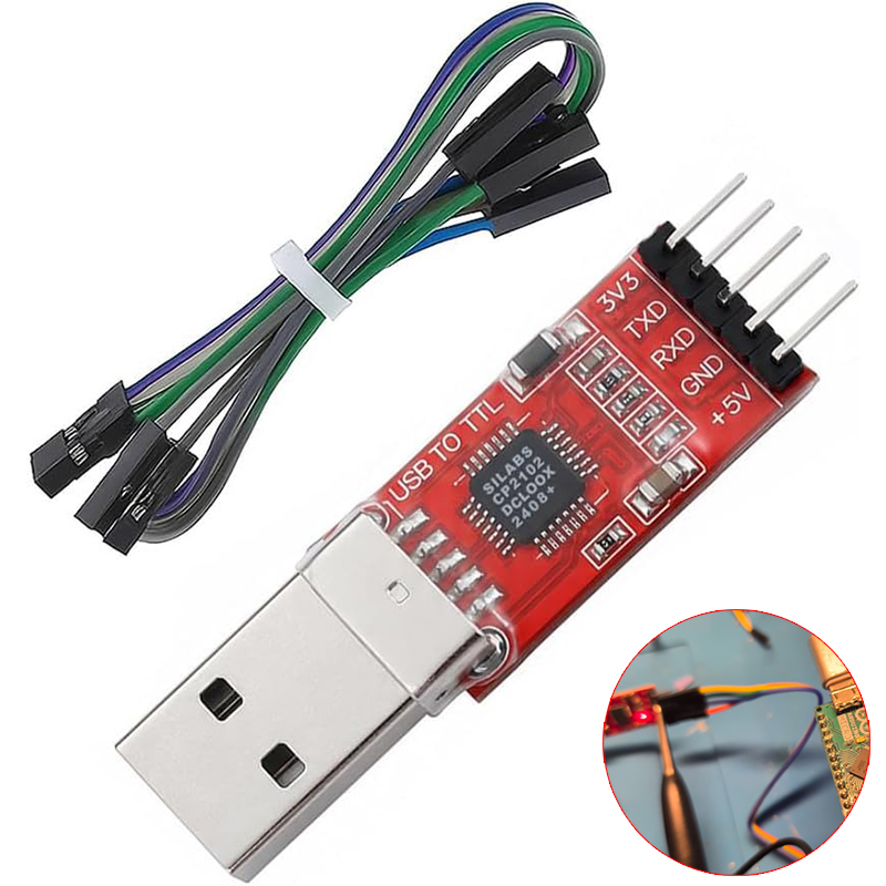 CP2102 USB-TTLシリアル変換アダプター – 3個 - Esp8266 のレビューと価格